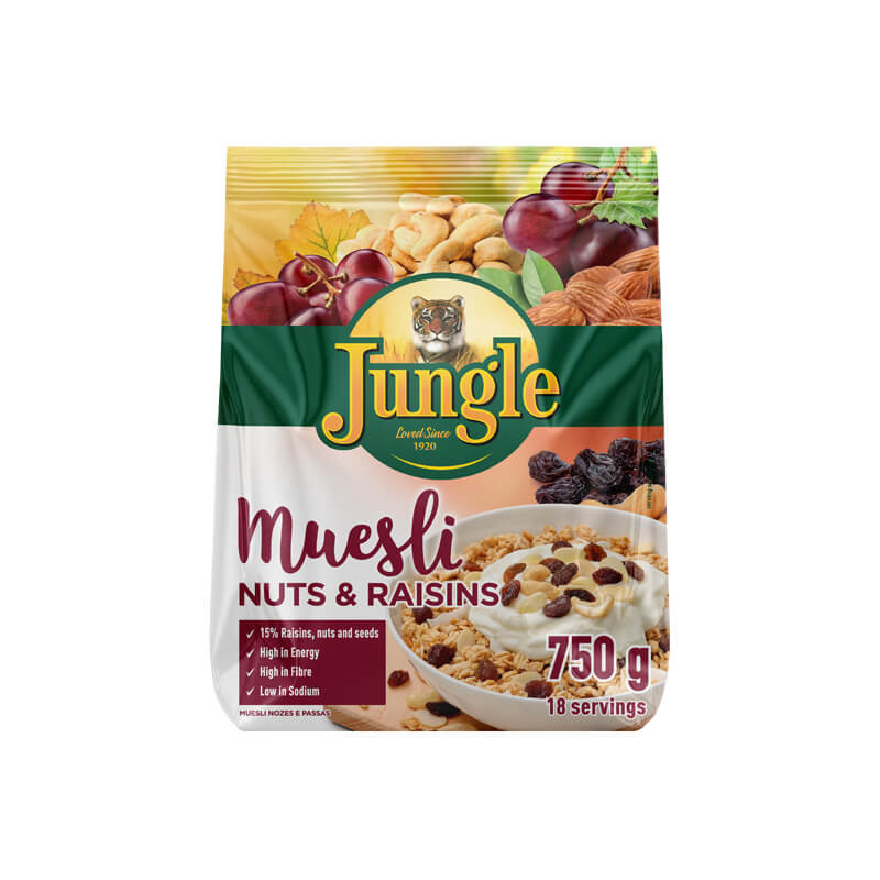 Jungle JUNGLE MUESLI NUTS AND RAISINS STRIP PACK Review Brand