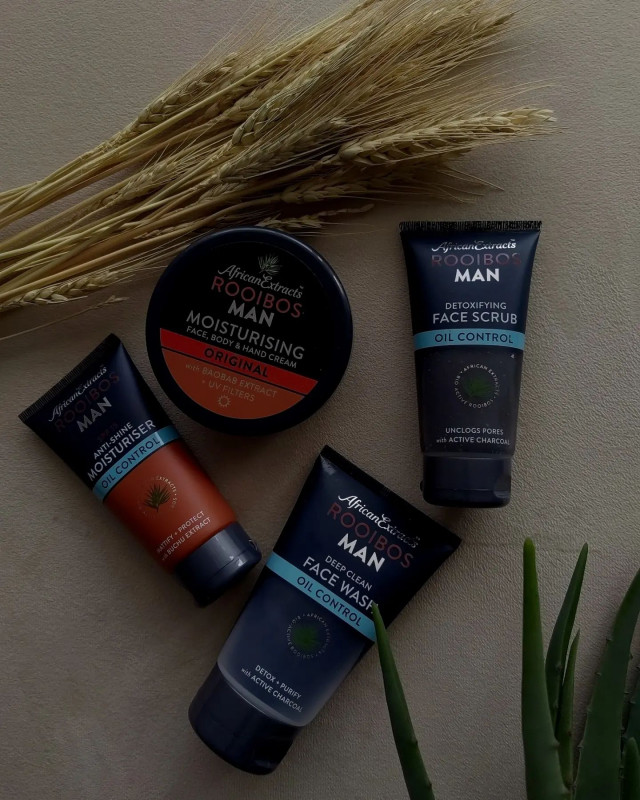 African Extracts Rooibos Man Oil Control Deep Clean Face Wash 125ml