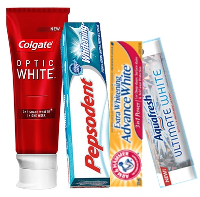 whitening toothpastes