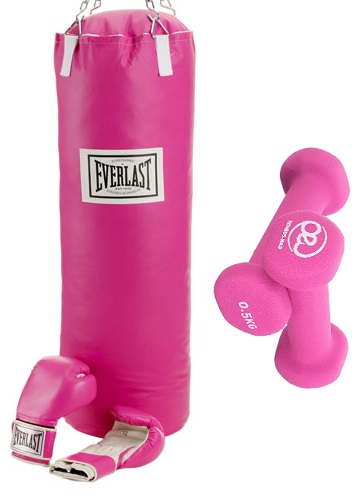 pink gym equipment
