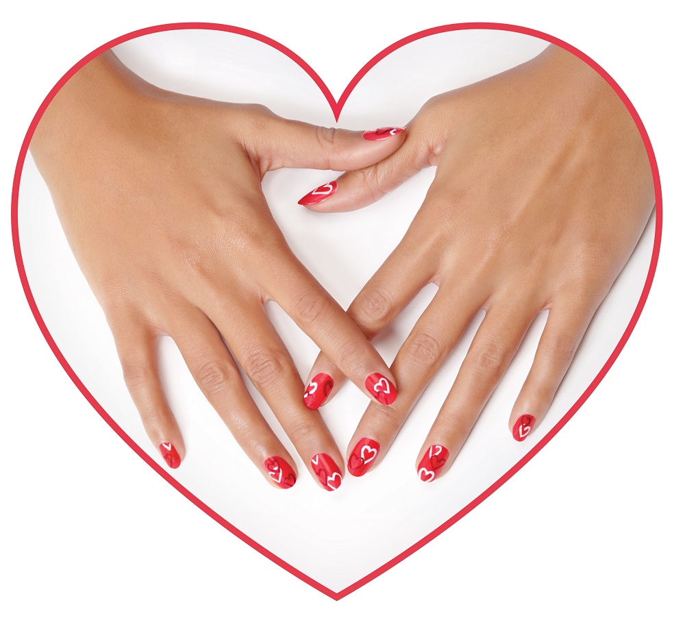 essie heart nail art feb2015