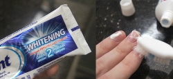 using whitening toothpaste to whiten nails