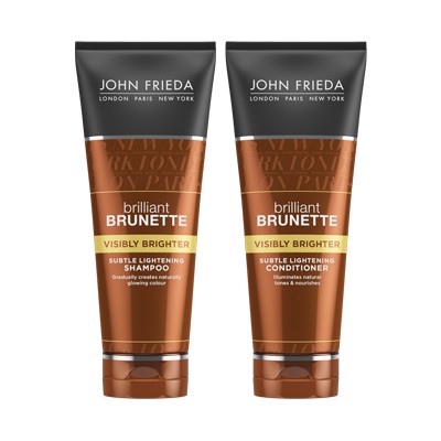 John Frieda Brilliant Brunette Visibly Brighter Shampoo and Conditioner