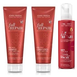 John Freida Full Repair Shampoo, Conditioner and Protecting Root Lift Foam