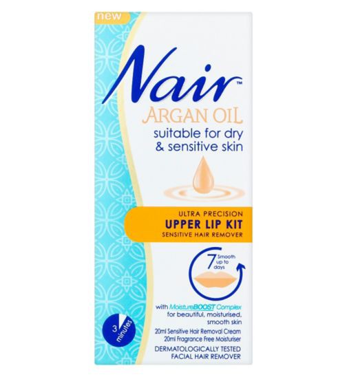 Nair Argan Oil upper lip kit