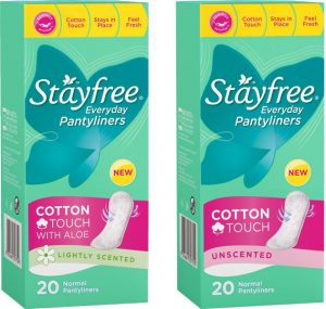 Stayfree Everyday Pantyliners – Cotton Touch