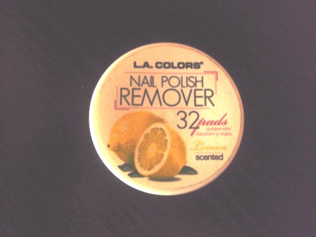 L.A COLORS Nail Polish Remover Pads 32- Lemon Scented