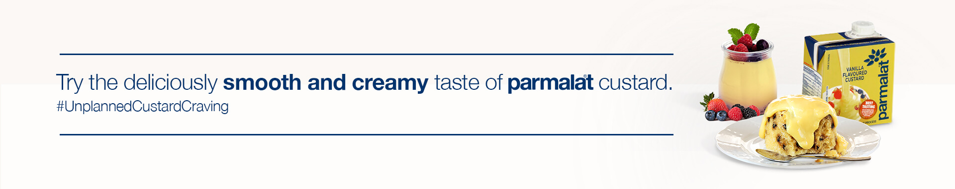 Parmalat Custard landing page
